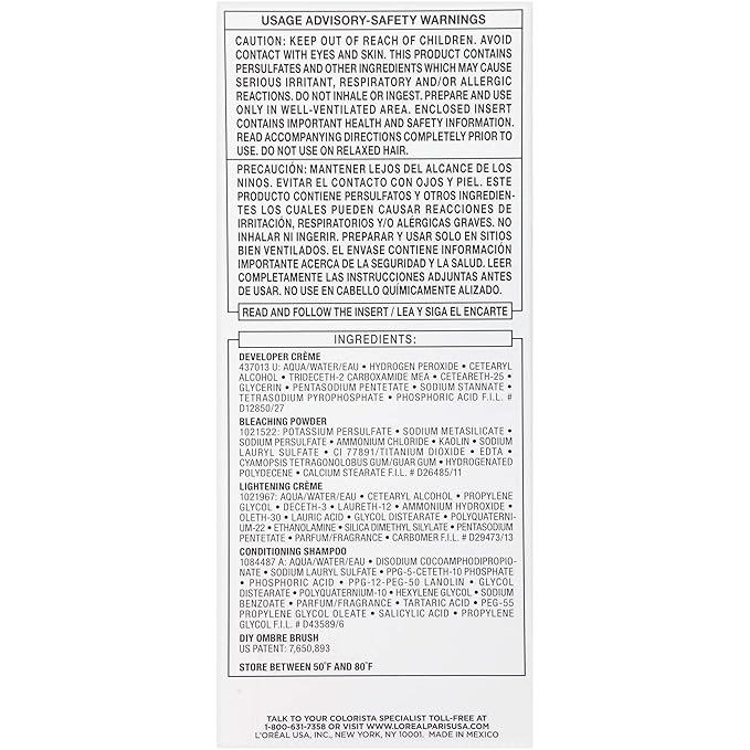 L’Oreal Paris Colorista Hair Bleach, Ombre Hair Color Kit, 1 Hair Bleach Kit