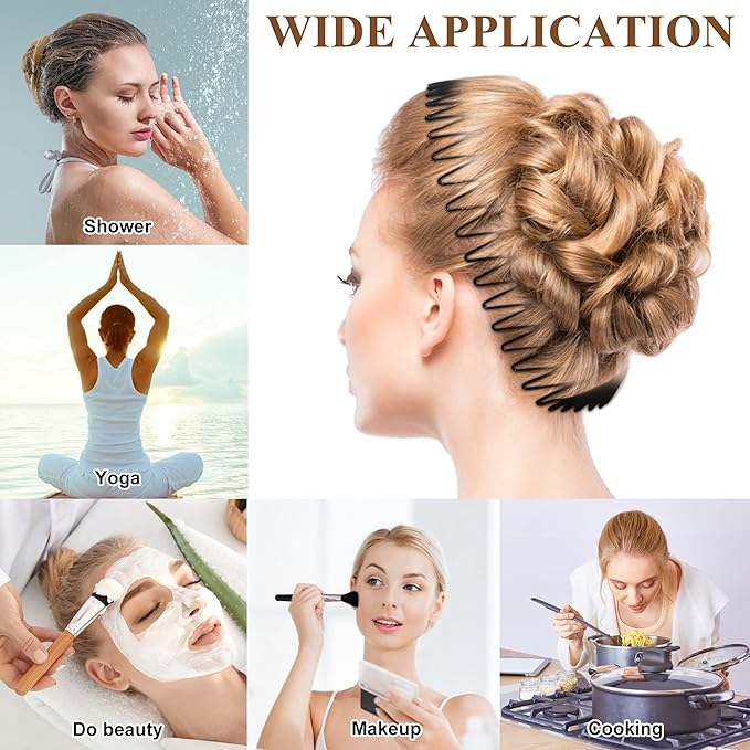 Soft 'N Style Flexible Headbands Stretch Headband Headbands Women (3pc-White)