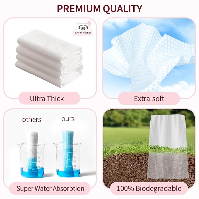 Soft Dry Wipe 10 Pack, Face Tissues, Lint Free Facial Cleansing Towels Disposable, Extra Thick Dry and Wet Use for Sensitive Skin, Makeup Removing, Surface Cleaning (800 Count)