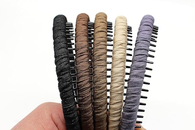 JOBANDFashion Hair Accessories,plastic headbands for women,headband with teeth Suitable Daily Use,Spa,Parties and Yoga(pack of 4)