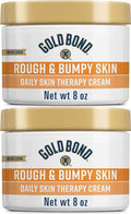 Gold Bond Ultimate Rough & Bumpy Daily Skin Therapy, 8 Ounce, Helps Exfoliate and Moisturize to Smooth, Soften, and Reduce The Appearance and Feel of Bumps and Rough Skin Patches - Pack of 2