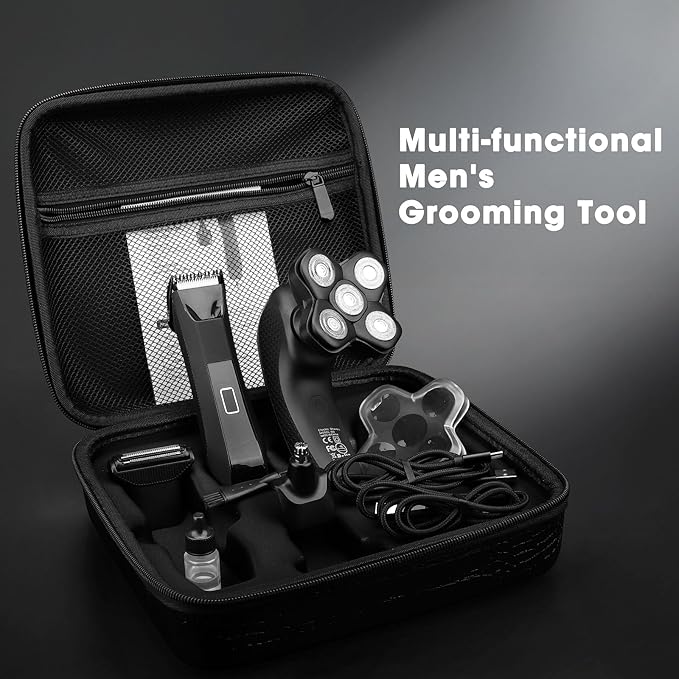 Manscape Body and Ball Trimmer for Men, Bald Head & Body Shaver, Mens Grooming Kits Pubic Groin Hair Trimmer, Body Groomer Electric Razors for Smooth Shaving, IPX7 Waterproof