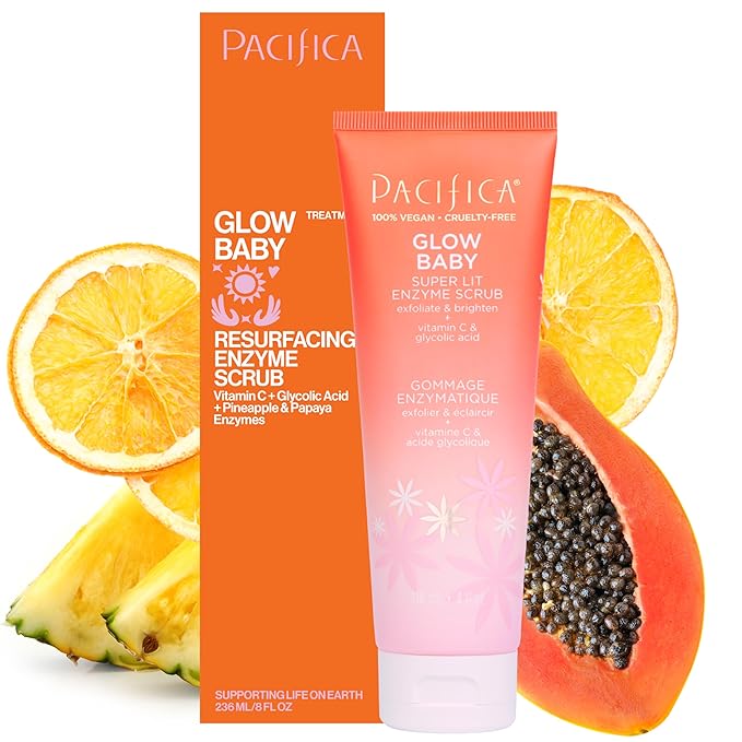 Pacifica, Scrub Enzyme Glow Baby Super Lit, 4 Fl Oz