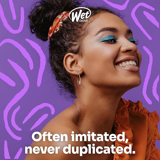 Wet Brush Original Detangling Hair Brush, Hipster Doodle - Ultra-Soft IntelliFlex Bristles - Detangler Brush Glide Through Tangles With Ease For All Hair Types - For Women, Men, Wet & Dry Hair