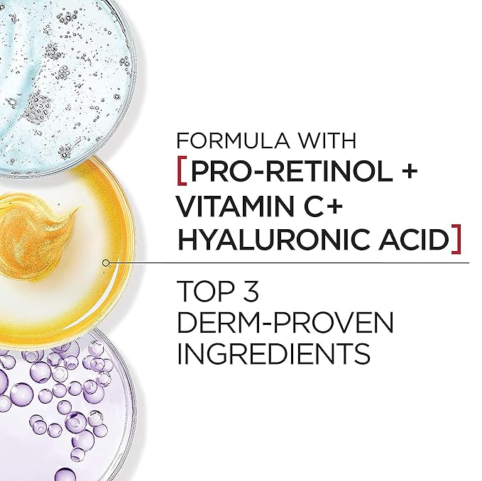 L'Oreal Paris Revitalift Triple Power Anti-Aging Broad Spectrum SPF 30 Sunscreen,Pro Retinol,Hyaluronic Acid & Vitamin C Lotion,Reduces Wrinkles 1.7 Oz,(Pack of 2)