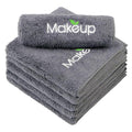 Orighty Makeup Remover Wash Cloths - Super Soft & Quick Dry Microfiber Face Towel, Absorbent Washcloths for Cleansing, Fingertip Face Towels for Makeup Removal, 13 x 13 inch, Pack of 1, 6 Count, Grey