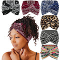 Tobeffect Wide Headbands for Women, 7'' Boho Turban Headband Large Hairband Twisted Hair Accessories, 6 pack