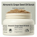 Himalayan Salt Body Scrub, Almond & Grape Seed Exfoliating Oil Scrub with BHA LHA, Deep Nourishing Body Polish for Dry Rough Skin, Real Grape Seed Powder, Dark Forest Scent, 10.5 oz