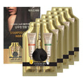 Instant Hair Dye Shampoo Ampoule, Permanent Hair Color Dye - Paraben-Free, 5-Minute Easy and Fast Coloring, Gray Cover Hair Dye with Keratin & Collagen, Made in Korea (Fine Black)