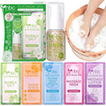 Pedicure Foot Soak Set - Upgraded 6 in 1 Foot Spa, Foot Bath Spa, Pedicure Kit, Foot Soak for Tired & Dry Cracked Feet, Athletes Feet, Bad Odor, Softens Calluses (Jasmine)