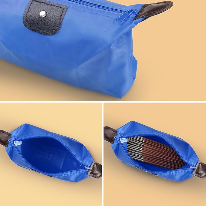 YAODHAOD Makeup Bag Bulk Toiletry Pouch Waterproof Cosmetic Storage Bags,with Zipper Travel Toiletry Organizer Packing Bag Accessory Organizer for Women and Men (6 Colors)