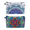 MAGEFY Makeup Bag Small Cosmetic Bag for Women Cute Makeup Pouch (2 packs Blue)