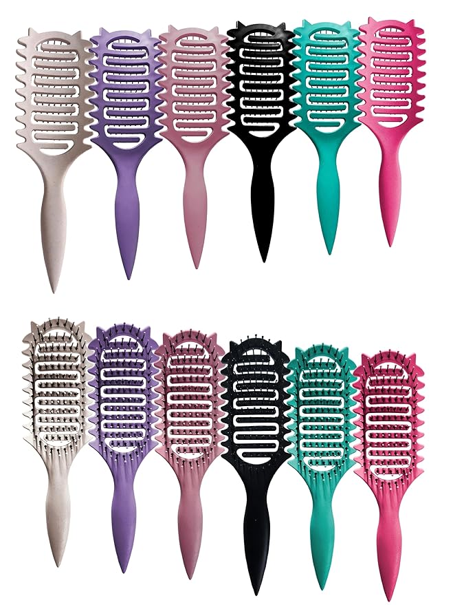 Curl Defining Brush,2026 Vented Hair Brush for Detangling Styling,Curl Defining Brush,Shaping And Defining Curls For Women And Men(Pink)