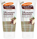 Palmer's Cocoa Butter Formula Shimmer Body Lotion with Vitamin E,5.25 Fl Oz,Radiance Body Gloss,Help Blur Veins,Cellulite,Marks,48 Hour Moisture,(Pack of 2)