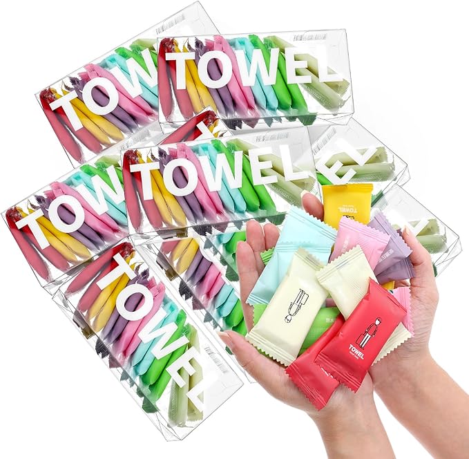 140 Pack Disposable Compressed Face Towels - 11x 7.87inch Portable Compressed Towel Tablets - Reusable Cotton Facial Towel for Travel, Outdoor, Camping, Hotel, Gym, Daily Use, Dog ,Beauty Salon