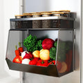 Magnetic Shelf for Fridge 2-Tier Baskets - Fruit Potato Onion and Vegetable Storage Bins, Magnetic Spice Rack For Refrigerator, Heavy Duty Fridge Organizer For Refrigerator, Kitchen Counter, Cabinet