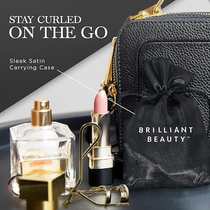 Eyelash Curler with Satin Bag & Refill Pads - Award Winning - No Pinching, Just Dramatically Curled Eyelashes for a Lash Lift in Seconds (Gold)
