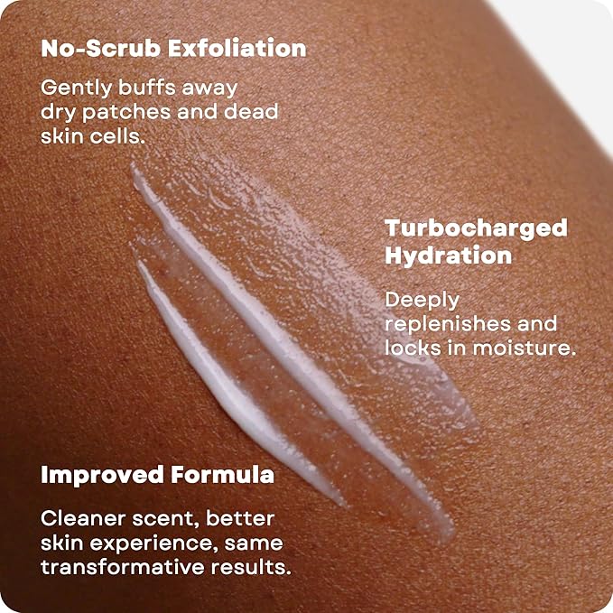 AmLactin Daily Nourish Therapeutic Body Lotion for Dry Skin - No-Scrub Exfoliator and Moisturizer 12% Lactic Acid Lotion, 14.1 oz (Packaging May Vary)