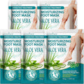 5 Pack Moisturizing Foot Mask,Hydrating Foot Masks for Dry Cracked Feet,Moisturizing Socks Dry Skin Moisturizer for Soft and Smooth Touch Feet,Foot Care Spa Gifts for Women Men Easter Basket Stuffers