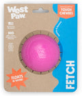 WEST PAW Boundr Ball Dog Fetch Toy – Bouncing Toys for Dogs, Fetch, Catch, Chewing, Play – Floatable, Recyclable Balls – Large Hot Pink