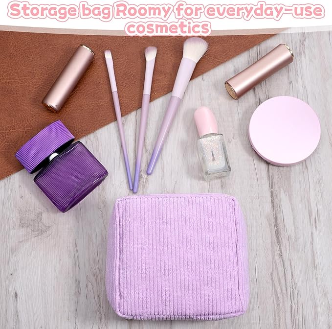 2 Pcs Menstrual Bags for Teen Girls, Period Bag for Teen Girls, Mini Corduroy Travel Period Bag for Sanitary Napkin, Corduroy Sanitary Napkin Storage Bags Tampon Holder for Women Purse
