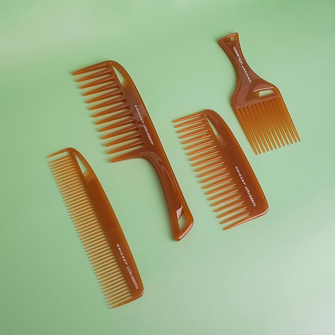 Cricket Ultra Smooth Detangler Comb for Wet, Dry, Long, Thick Hair Anti-Frizz Detangling Shower Comb with Argan & Olive Oils and Keratin Protein Infused Plastic