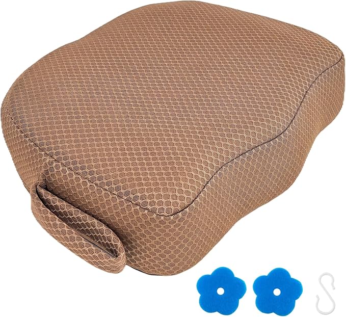AEROiVi Hot Tub Booster Seat for Adults, 5 Inch Thick Supportive Cushion with Non-Slip Bottom, Weighted for Quick Sink Without Float, Spa Booster Seat for Hot Tub (Including Inflatable), Pool, Bathtub