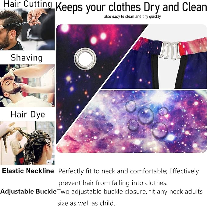 visesunny Professional Barber Cape Polyester Hair Cutting Salon Cape Apron Anti-Static Beard Bib Grooming Apron