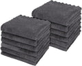 Orighty Ultra Soft Washcloths 12 Pack, Premium Microfiber Towel Sets 12x12 inches, Absorbent and Quick Drying Coral Velvet Washcloth, Multi-Purpose Wash Cloths for Bathroom, Hotel, and Gym (Grey)