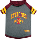 NCAA Iowa State Cyclones Hoodie for Dogs & Cats, Small Collegiate Licensed Dog Hoody Tee Shirt. Sports Hoody T-Shirt for Pets. College Sporty Dog Hoodie Shirt.