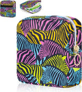 Desing Wish Period Bag Pouch Soft Cloth Sanitary Napkin Storage Bag Portable Menstrual Pad Pouches Tampon Holder for Purse First Period Kit for Girls 9-12 (Dazzling Zebra)