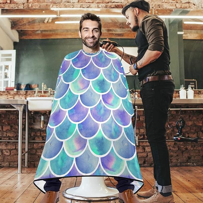 visesunny Professional Barber Cape Polyester Hair Cutting Salon Cape Apron Anti-Static Beard Bib