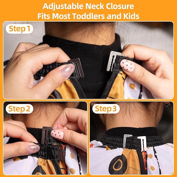 Kids Hair Cutting Cape with Sleeve, Kid Barber Cape Haircut Cape for Boy Girl, Home Professional Hair Cape for Salon