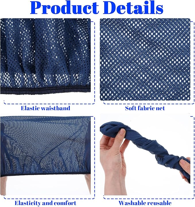 4pcs Mesh Hair Net for Sleeping, Net Plopping Cap for Drying Curly Hair, Curly Hair Drying Cap for Women Sleeping Dry Hairs, Kitchen Home Use (Black, Navy, Dark Blue, Gray)