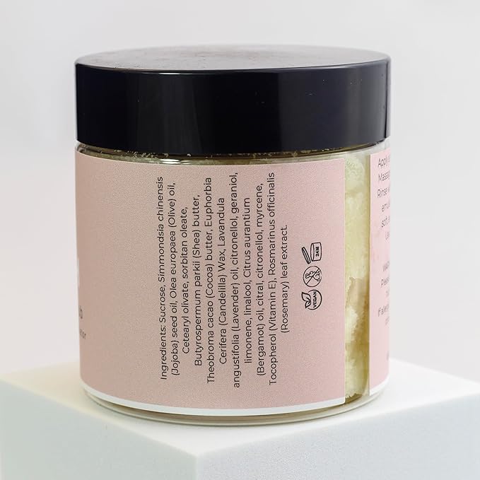 Sacksy Thyme Body Polish - Body Scrub for Soft Silky Skin - Vitamin-Enriched Moisturizing Exfoliator - Plant Based, Vegan, Non-Toxic - All Natural Luxurious Goodness - Made in USA (4oz)