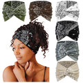 Tobeffect Wide Headbands for Women, 7'' Extra Wide Boho Headbands Fashion Headwraps Stretchy Hairbands Head Scarf Hair Accessories