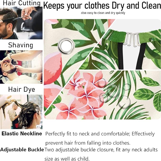 visesunny Professional Barber Cape Polyester Hair Cutting Salon Cape Apron Anti-Static Beard Bib Grooming Apron
