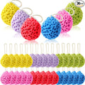 36 Pcs Bath Sponge Deep Cleansing Body Loofah Gentle and Deep Exfoliating Body Scrubber Bath Accessories Men Women Baby Sponge for Bathing Shower (Stylish Color)