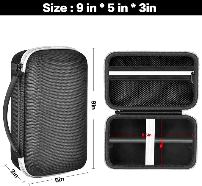 Case Compatible with Novah for Ufree for KIKIDO for GLAKER for FADEKING for GSKY for Romanda Professional Hair Clippers, Beard Trimmer Grooming Storage Holder for Hair Trimmers Set (Box Only)