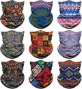 Venswell Neck Gaiter Face Mask Men Women,Seamless Bandana Rave Face Cover Scarf Mask,Balaclava,Headband, Head Wrap,Headwear