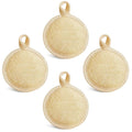 Natural Loofah Exfoliating Face Scrubber (4Pack), Facial Scrubber Loofa Pads,Clean Blackheads Without Hurting The Skin, Luffa for Women and Men