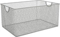 YBM HOME Kitchen Pantry Organizer Wire Basket for Shelves, Cabinets, Pantry, Countertop, Mesh Open Storage Bin Metal Basket for Organizing Food Supplies 12 x 7.8 x 5.8