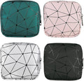 Sanitary Napkin Storage Bags 4 Pcs Menstrual Cup Pouches Nursing Pad Holder Tampon Bags Portable Period Kit Bag Feminine Product Pouch for Girls for Pads and Tampons with Zipper