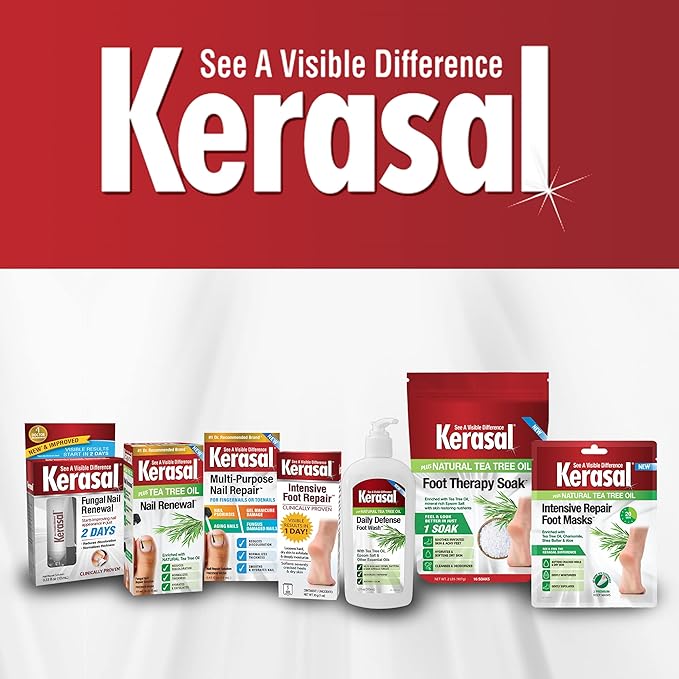Kerasal Intensive Foot Repair Skin Healing Ointment,1 Oz and Moisturizing Gel Socks,(Packaging May Vary),(Pack of 4)