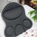 Bath Pillows for Tub Neck and Back Support - Upgraded Non-Slip Rubber Backing & 6 Suction Cups, 4D Air Mesh Spa Bathtub Cushion for Head Rest, Machine Washable with Laundry Bag & Hook (Gray)