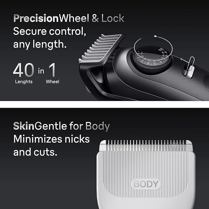 Braun Series 9 All-in-One Beard & Body Grooming Kit for Men, Cordless Trimmer, Hair Clippers & Shaver for Face, Hair & Body with Gillette Labs Razor, AIO 9535