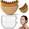 Premium Lymphatic Contour Face Brush for Sculpting - Lymphatic Drainage Massager - Wooden Tool for Face - Anti-Puffiness - Detox & Lift - Ergonomically Designed to Fit The Skin Precisely