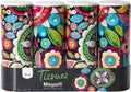 Car Tissues Holder with Facial Tissue, Travel Tissues Cylinder,Cup Holder Tissue Box for Car(3-ply,4 Pack, 200 Sheets)