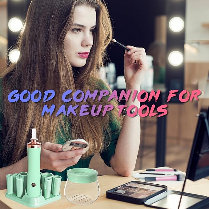Makeup Brush Cleaner and Dryer Machine - Makeup Brush Spinner - Deeply cleaner for Makeup Brush - Quick Wash and Dry