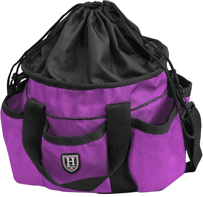 Harrison Howard Premium Horse Grooming Organizer Bag Horse Grooming Tote Bag-Violet